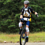 Unicyclist Steve Relles